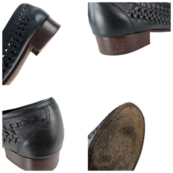 Saint Laurent Leather Woven Loafers - Picture 8 of 8